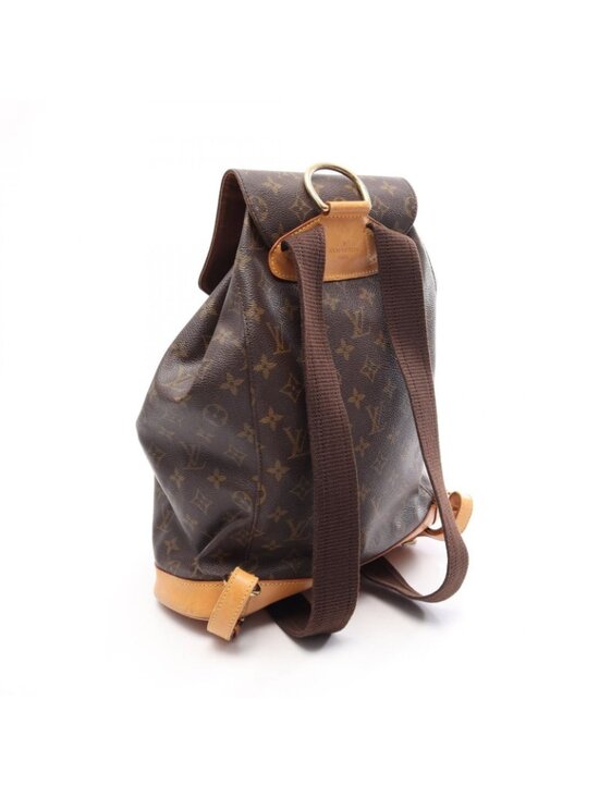 Louis Vuitton Backpack Montsouris GM Canvas Leather main image 6